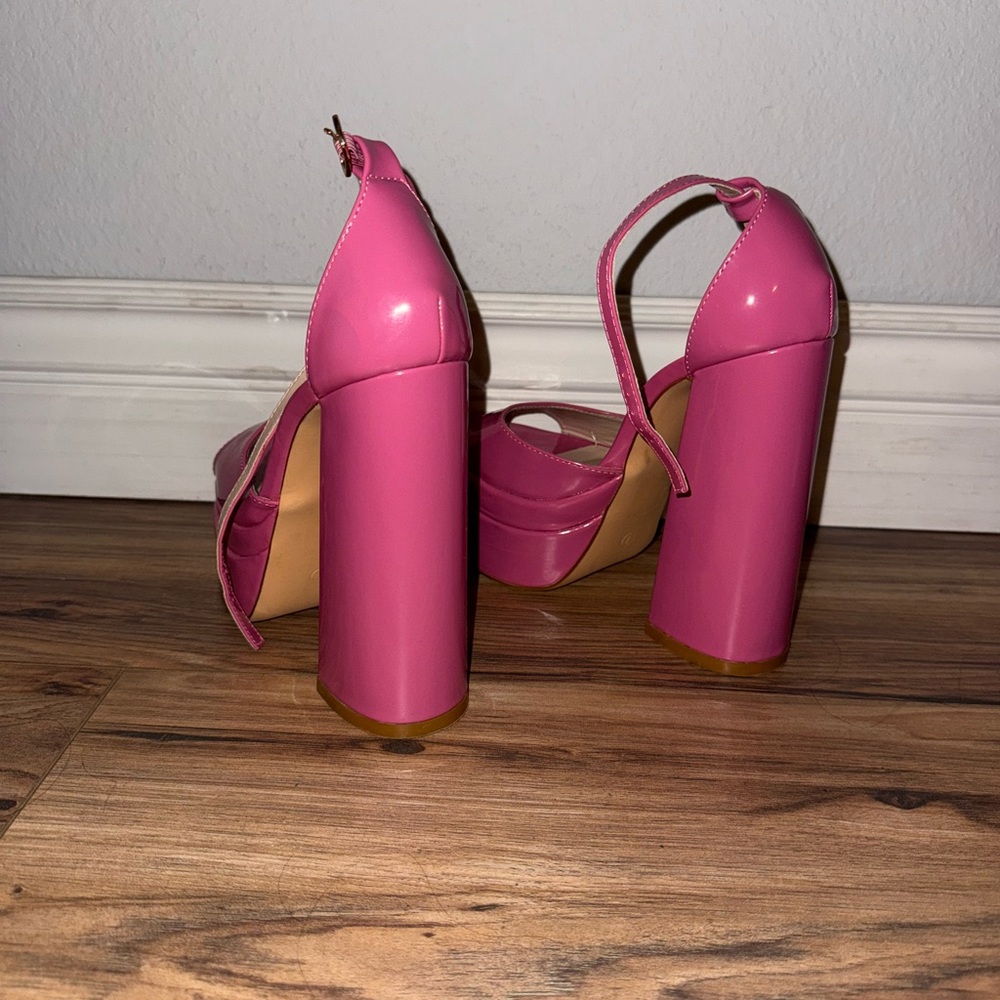 Pink Platform Sandals - Picture 5 of 5
